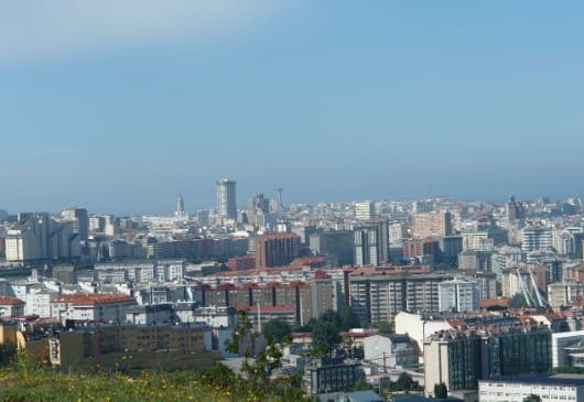 Vista panorámica de A Coruña